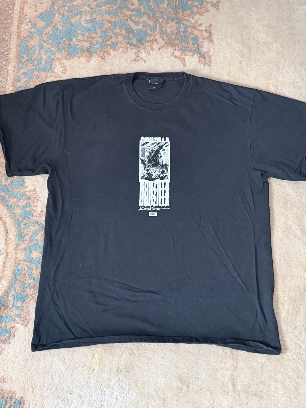 Rare Huff x Godzilla black tshirt sz xl